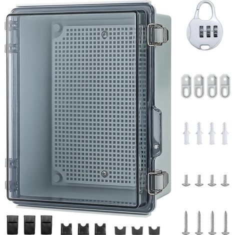 Boîte de jonction étanche IP65 Coffret Electrique Etanche Exterieur ABS transparente boîte de distribution saillie de câble pour protéger la multiprise (1/5)