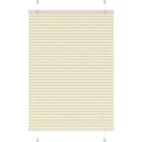 Plissee Creme 85x150 cm Stoffbreite 84,4 cm Polyester