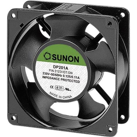 Sunon Ventilador axial negro 120x120 mm 19 W