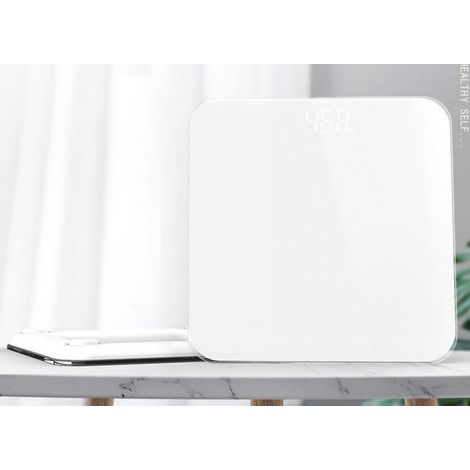 Balance électronique de précision Smart Home Adult Health Scale Bathroom Scale - White, 1pc (1/4)