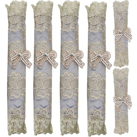Housse De Poignée De Porte - 27 Cm Et 14 Cm - Pour Réfrigérateur Four Micro-Ondes - Lot De 6 (1/5)