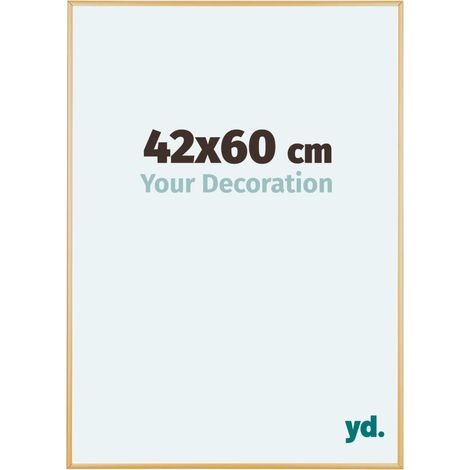yd. - Cadre photo 42x60 - Or Vintage - Aluminium - Kent