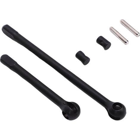 Jeu d'Arbres de Transmission CVD Avant RC - 7075 - Arbres de Transmission en Alliage et Courts avec Joints CVD CNC pour -4 SCX10 III IV WPL C24 - Kit d'arbre de de l'essieu Avant de (1/5)