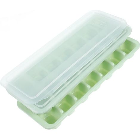 Lot de 2 Bacs à Glaçons Verts en Hdpe et Pp Couvercle, Simplifiant la (1/5)