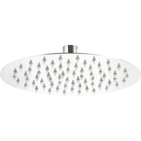 25cm Round Shower Head Rainfall Shower Head 304 Stainless Steel Suitable for Bathroom LOY (1/4)