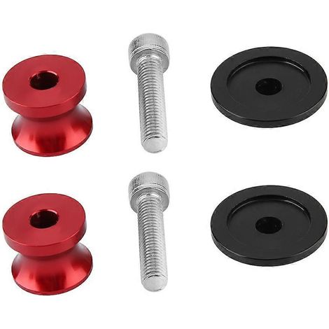 Patin de ressort de suspension arrière CNC pour béquille de moto 8 mm (rouge) (1/5)