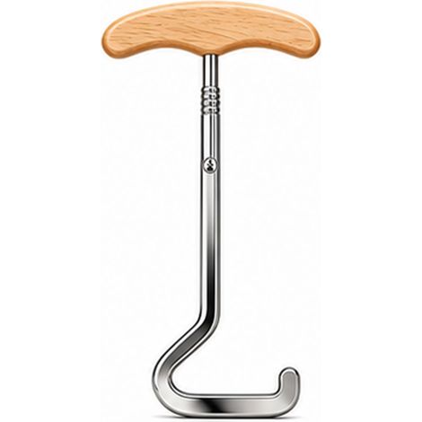 Irovami Déchausseur en métal avec poignée en T en bois de 20 cm, couleur argentée (1/4)
