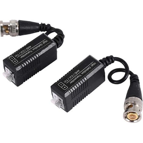 4 paires de 8 pièces Balun vidéo passif (émetteur et récepteur) avec câble pour 1080p TVI/CVI/TVI/AHD/ (1/5)