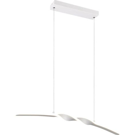 [GEBRAUCHT] B-Ware Reality Pendelleuchte Hängelampe LED Ginko Weiß Matt Metall 79 cm (1/2)