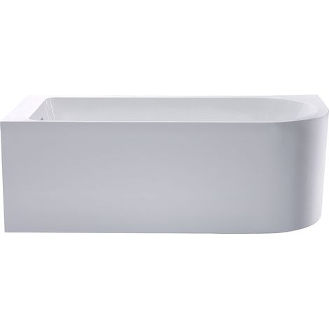 Vasca da bagno angolare - 150 x 75 x 58 cm - Bianca - Angolo sinistro - 201 L - ANIKA