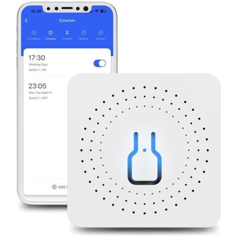 Intelligenter WLAN-Schalter, 2-Kanal-Smart-Schaltermodule, kompatibel mit Alexa und Google Home