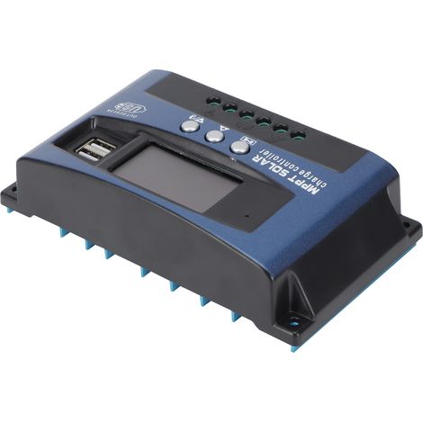 Contrôleur solaire/dissipateur thermique en alliage d'aluminium, chargeur de panneau photovoltaïque MPPT, contrôleur d'éclairage public intelligent LED 36/48/60 V - 100 A, plaque en alliage d'aluminiu (1/5)