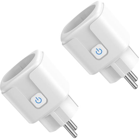 Connecteur Schuko type C avec interrupteur on/off, 250V/16A, plastique PC, connecteur de contact de protection, robuste et sûr pour les appareils ménagers (2 PACK) (1/5)