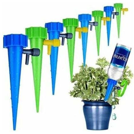24-piece automatic irrigation set, garden irrigation system with adjustable irrigation spikes for indoor and outdoor flowers or vegetables