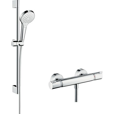 HANSGROHE Vario Doccia combinata con binario 65 cm - Ecostat Comfort - 27013400