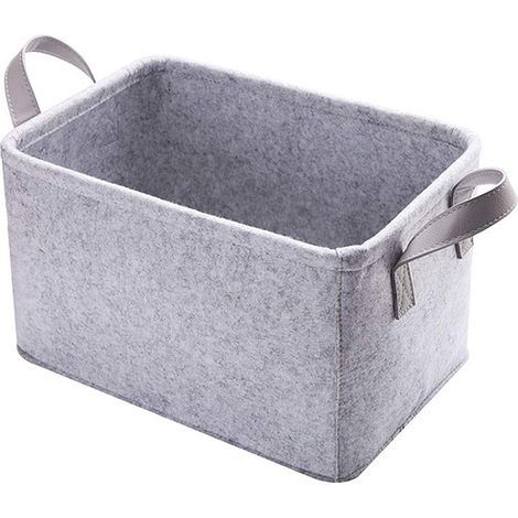 Panier De Rangement En Feutre - Pour Jouets Animaux Et Accessoires Chien - Dimensions 40x28x25 Cm - 1 Pièce (1/5)