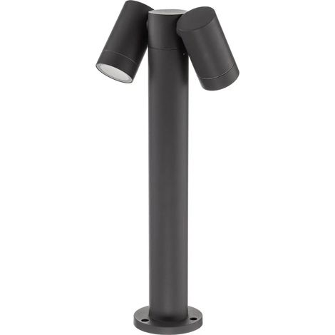 [GEBRAUCHT] B-Ware Prios Sockelleuchte Wegeleuchte Tulimar Aluminium Anthrazit 45 Cm Zweiflammig
