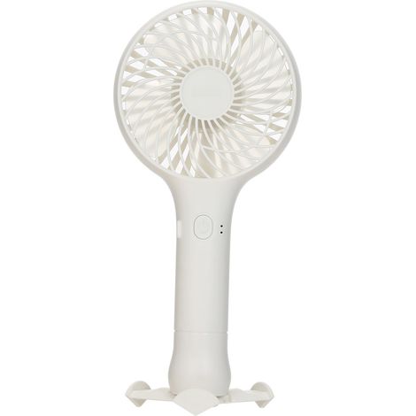 Ventilador portátil con base, 3 velocidades ajustables, mini ventilador USB, refrigeración silenciosa para oficina, hogar, viajes, cocina o estudio. (1/5)