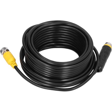 Câble extension vidéo 4 broches 10m blindé étanche pour caméra de recul CCTV camion remorque bus (1/5)