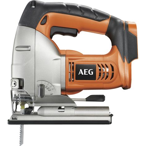 AEG Akku-Stichsäge BST18X-0 18V Solo-Version inkl. 2x Sägeblätter, Spanreisschutz, Gleitsohle im Karton