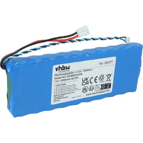 vhbw Batería compatible con Promax automatic TV satellite level meters  medidor (13000 mAh, 7,4 V, Li-Ion) (1/4)