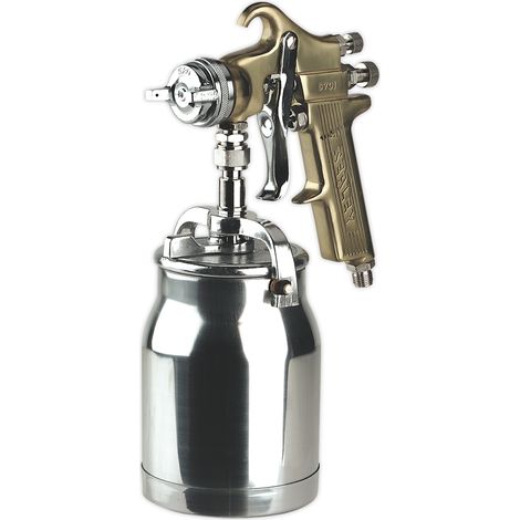 Sealey Workshop Gold Series Suction Feed Spray Gun 1.8mm Set-Up S701 (1/2)
