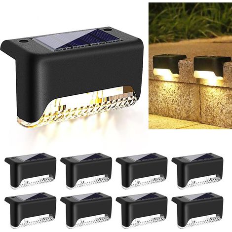 Lot de 8 lampes solaires LED étanches pour extérieur-AquaForge (1/5)