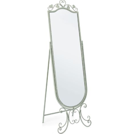 Specchio con cornice in paulonia "Harriet" 51x50x165 h cm (1/6)