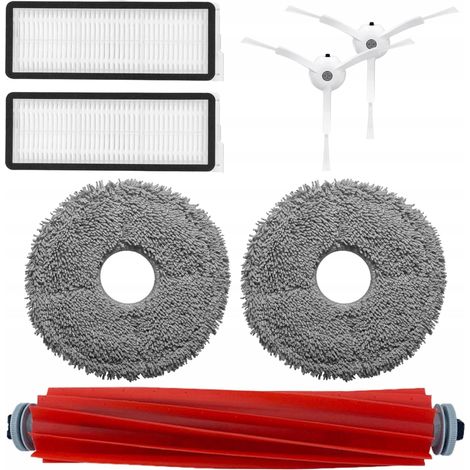 Kit spazzola filtro per mocio per Roborock Q Revo Pro / S / MaxV / Pro - Bianco (1/5)