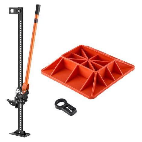 Farm Wagenheber Offroad mit Sockel High Lift Farm Jack (3,18 t) Offroad-Nutzwagenheber, Stoßstangenheber Hochleistungshebebühnen mit 130,1–1079,5 mm Hubbereich für Traktor Lkw SUV (1/5)