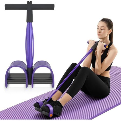 Pédale de Élastique Fitness Corde De Tension, 6 Tube Multifonctionnelle Bande de Résistance Sit-up Bodybuilding Expander (1/5)