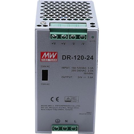Alimentation industrielle sur rail 120 W 24 V 5 A -120-24 (1/5)