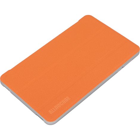 Coque tablette Smile 1 - Protection anti-choc légère en TPU souple, design épuré, disponible en orange.