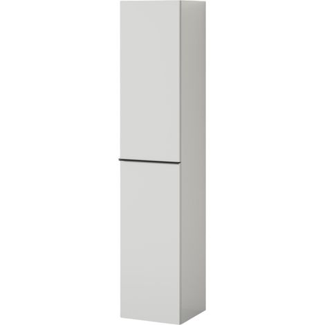 BERNSTEIN - Mobile pensile Colonna portaoggetti 35x170x35cm (LxAxP) Bianco opaco + Maniglia in metallo antracite opaco - LAVOA	Bianco opaco, Antracite opaco
