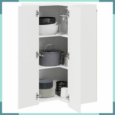 884818 Armoire de cuisine Kalmar Blanc brillant 57 x 57 x 100 cm (1/5)