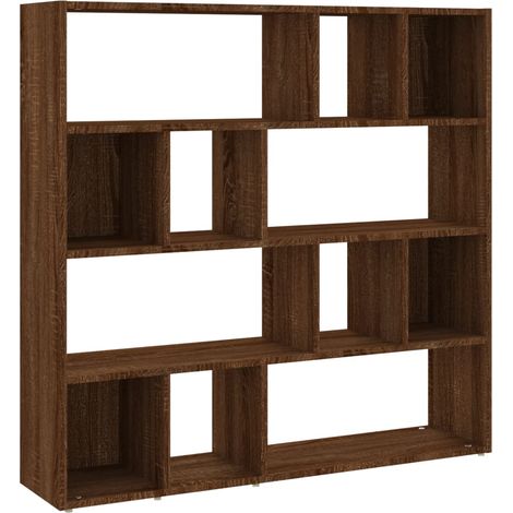 Maison Exclusive - Bücherregal/Raumteiler Braun Eichen-Optik 105x (1/5)