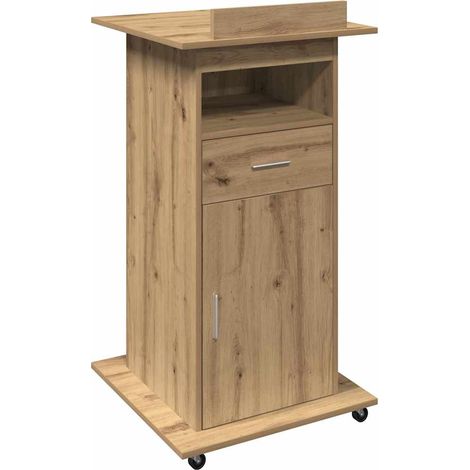 Maison Exclusive - Podio Roble artesanal 55 x 55 x 107 cm Madera