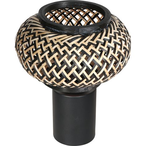 Steinhauer - lámpara de mesa - Bloeba - natural negro - bambú (1/2)