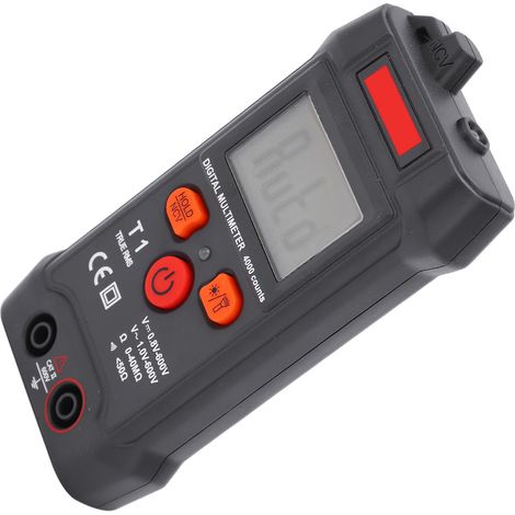 T1 LCD-Multimeter, digitales Universalmessgerät, 600 V, tragbarer elektrischer Tester mit heller Beleuchtung für die Überholung von Stromversorgungen (1/5)