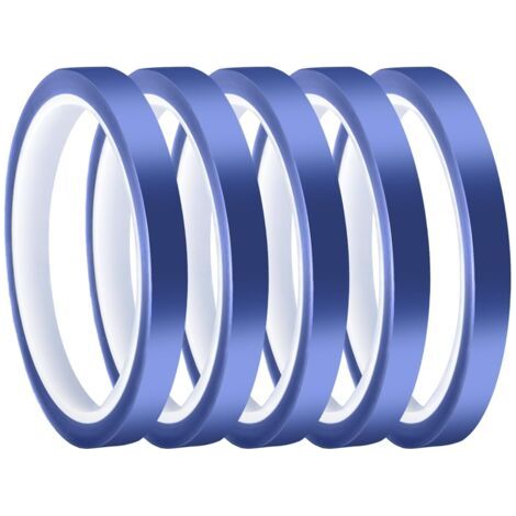 5 Rolls 10 mm x 33 m Heating Tape for Sublimation, Powerful and Residue-free High Temperature Adhesive Tape, Hot Press Tapes for 3D Printers Electronic Power Supply (1/5)