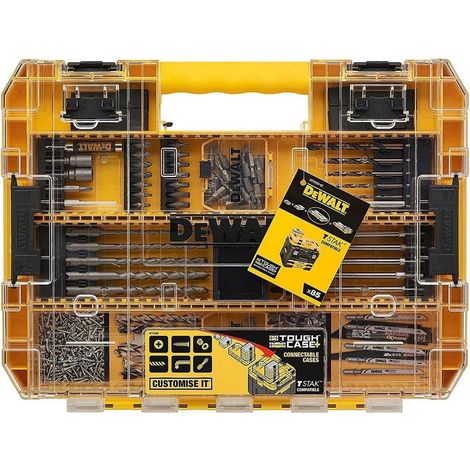 Coffret TOUGHCASE 85 pièces - forets béton et métal et embouts de vissage - DT70763-QZ (1/5)