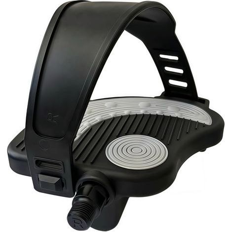 Pédales avec sangles pour vélos d'exercice/dynamomètres, vélos de spinning et vélos d'intérieur (1/5)