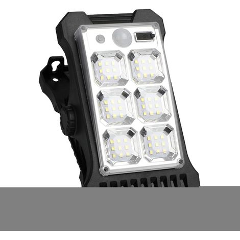 Lampes solaires à clip – Lampe de chemin alimentée par le mouvement pour la sécurité extérieure ABS avec panneau solaire, lumière de clôture étanche pour garage, camping, jardin, terrasse (1/5)