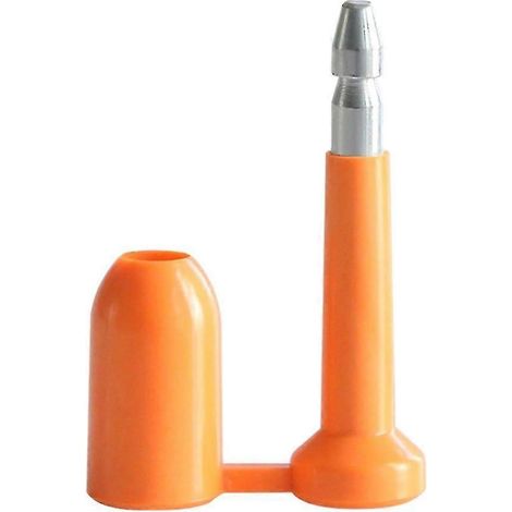 Lot de 10 scellés antivol jetables en forme de balle, scellés en plomb, attaches de câble métalliques autobloquantes, orange - JXLGV (1/5)