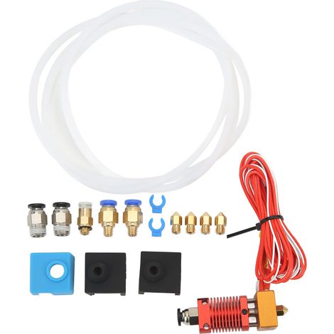 Assembled Hotend Kit for Ender 3 with Pneumatic Fittings Thermistor Heating Element MK8 Nozzle