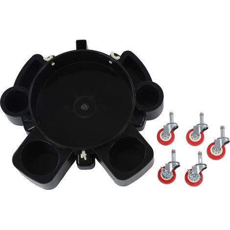 Black bucket trolley – 5 swivel casters – For car washing and detailing (1/5)