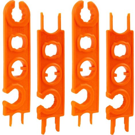 Jeu de 2 clés pour connecteurs solaires Connecteurs solaires Connecteurs photovoltaïques Fixation à dégagement rapide Fiches mâles/femelles Outil de déconnexion Clé orange (1/4)