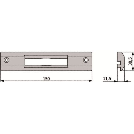 Omec contropiastra nylon art. 02881 n - Omec