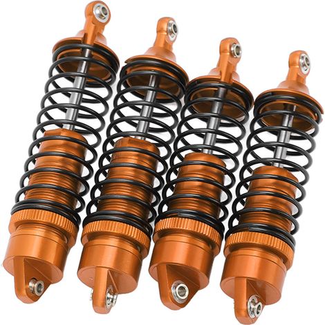 Stoßdämpfer vorne und hinten für LOSi Lasernut U4 Tenacity 1/10 Offroad-RC-Car, orange. (1/5)