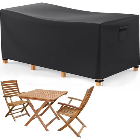 Housses De Meubles De Jardin 125x63x74 Cm,Housse De Canapé De Jardin En Tissu Oxford 600d Imperméable Avec Revêtement Pu, Housse De Coffre De Table Avec Évent Pour Tables Et Chaises, Canapés (1/5)